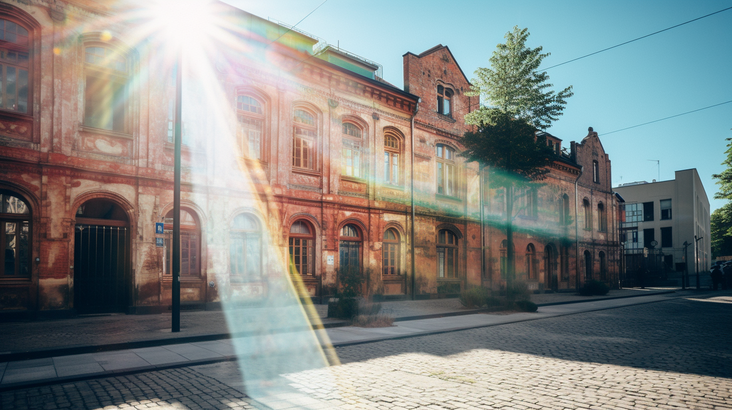 Ochrona środowiska podczas laserowego czyszczenia elewacji cegieł fasady w Łodzi