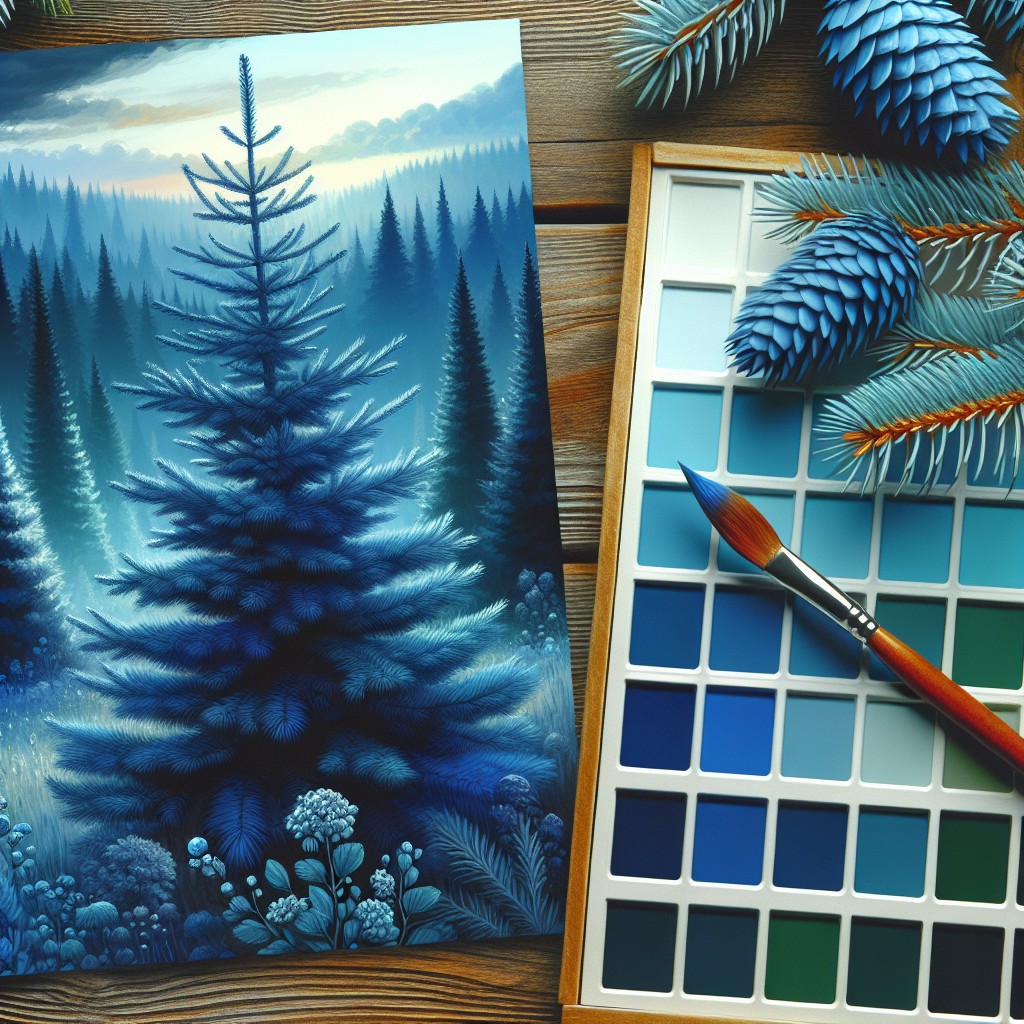 Blau Fichte